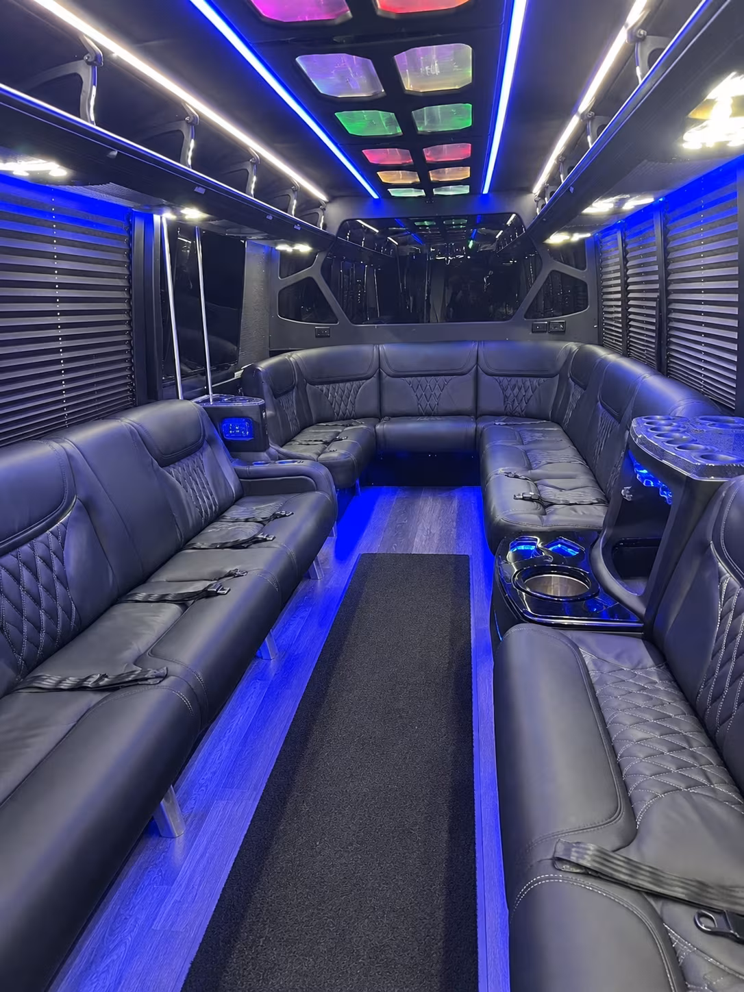 28 Passenger Party Bus Interior