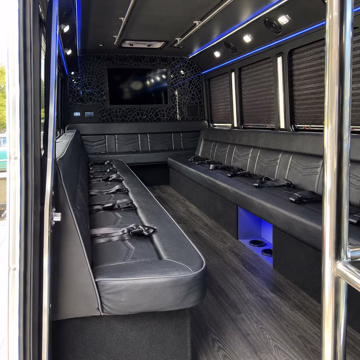 San Diego Bachelor & Bachelorette Transportation party bus interior