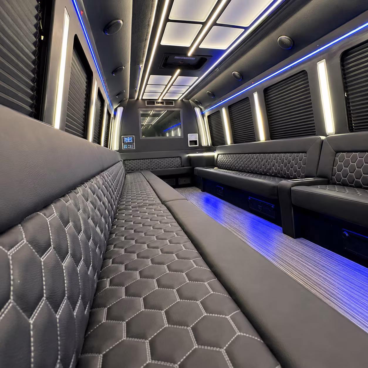 San Diego Private Event Transportation party bus exterior