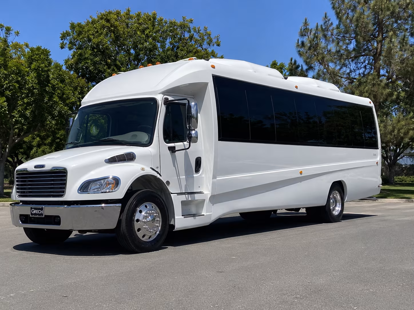 San Diego Private Event Transportation party bus exterior