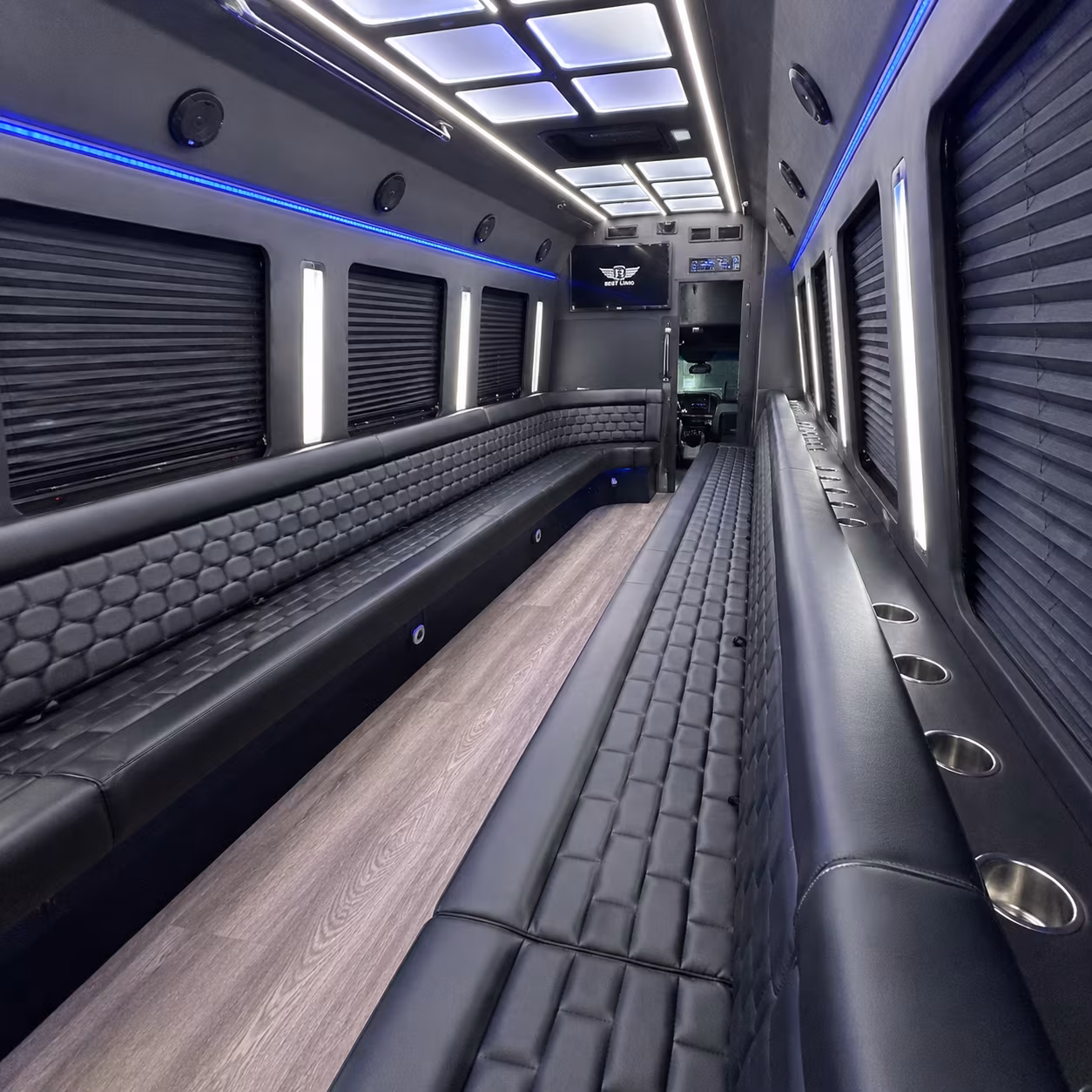 San Diego Private Event Transportation party bus exterior