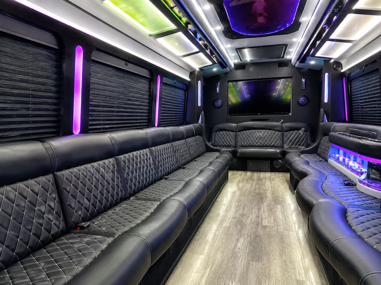 San Diego Prom & Homecoming Transportation party bus exterior