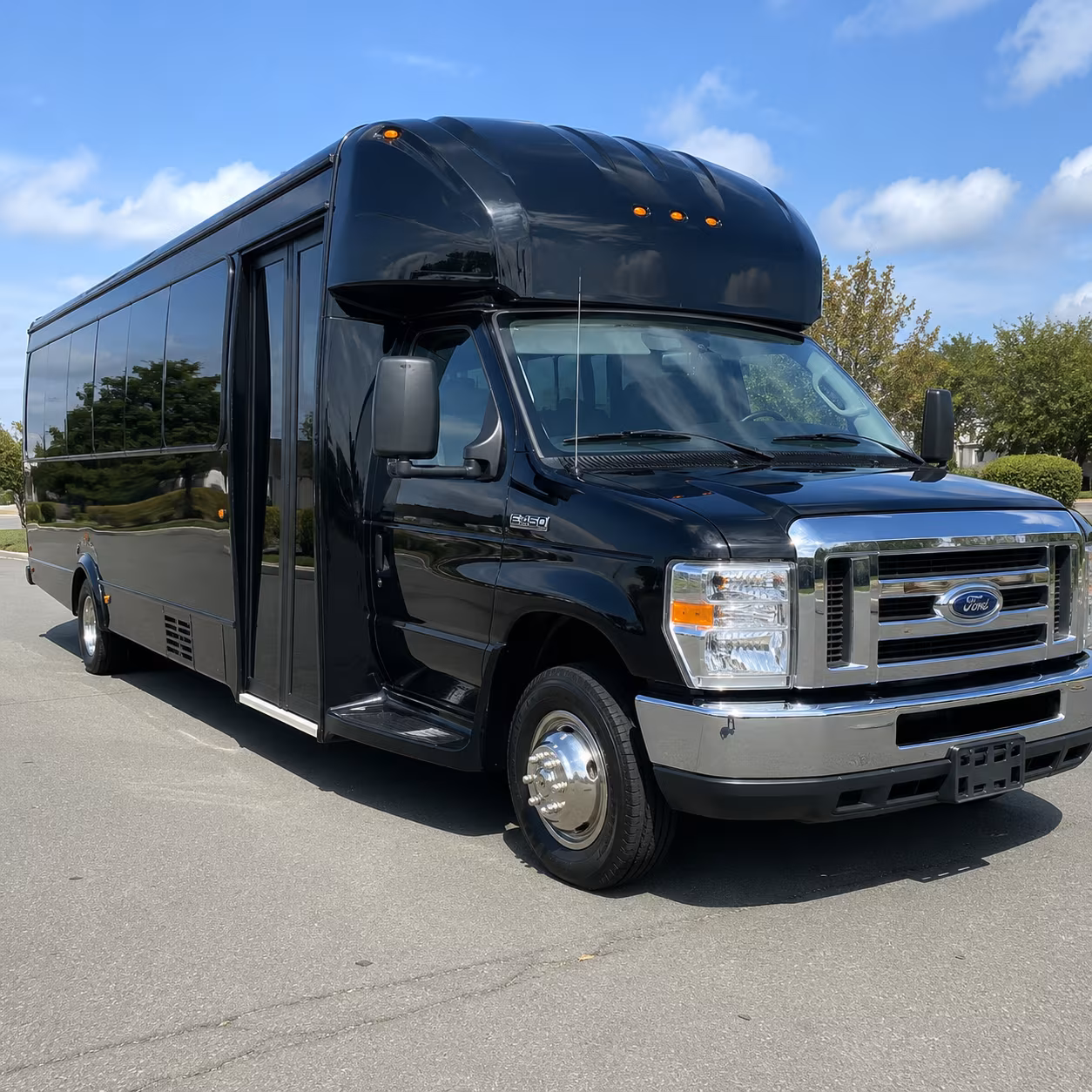 San Diego Sporting Event Transportation party bus exterior