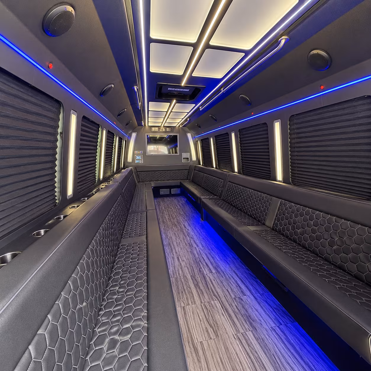 San Diego Wedding Transportation party bus exterior